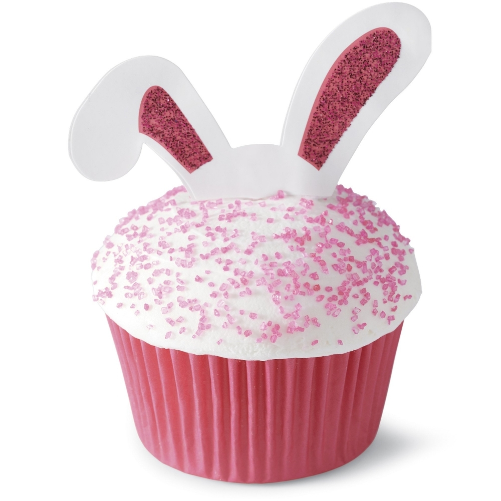 Wilton Bunny Ears Cupcakes Toppers 24 pcs. NWT
